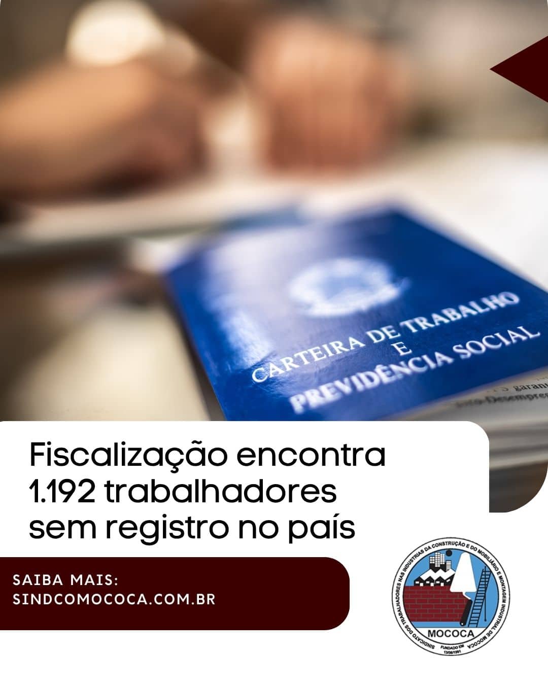 Fiscalização encontra 1.192 trabalhadores sem registro no país